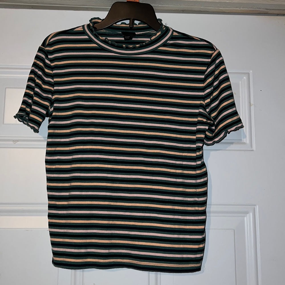 Girls size L 10/12 striped shirt